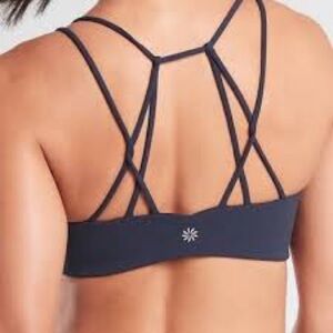 Athleta Breathe in Bra Navy Blue Sports Bra